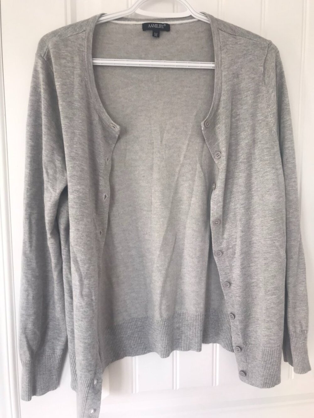 Fitted Grey Cardigan